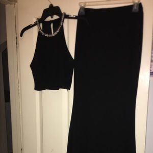 Lulus Black Dress *Two Piece*